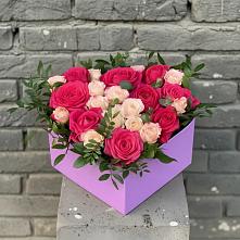 Цветочная композиция из Розы в коробке в Маджалисе