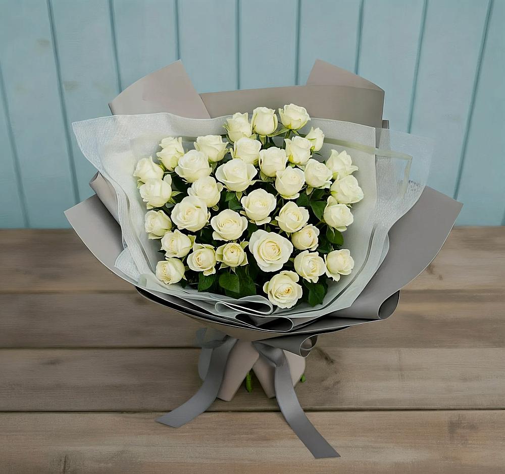Букет Белоснежная нежность в Маджалисе