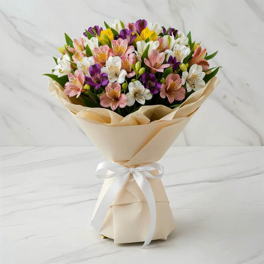 Букет цветов из: Альстромерии в Маджалисе