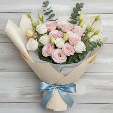 Букет цветов из:  Лизиантусы в Маджалисе