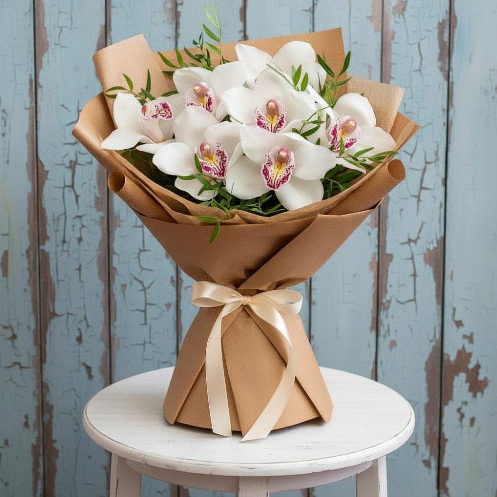 Букет цветов из: Орхидеи и Розы в Маджалисе