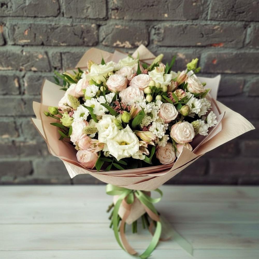 Букет цветов из: Альстромерии, Розы и Хризантемы в Маджалисе