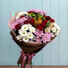 Букет цветов из:  Розы, Хризантемы и Альстромерии в Маджалисе
