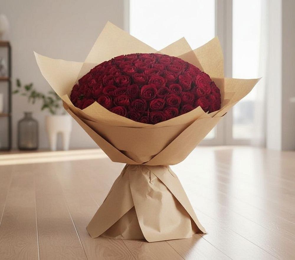 Букет 101 Красная роза в Маджалисе