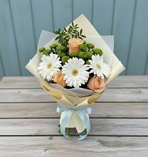 Букет цветов из:  Герберы, Розы и Хризантемы в Маджалисе