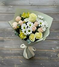 Букет цветов из:  Альстромерии, Розы и Хризантемы в Маджалисе