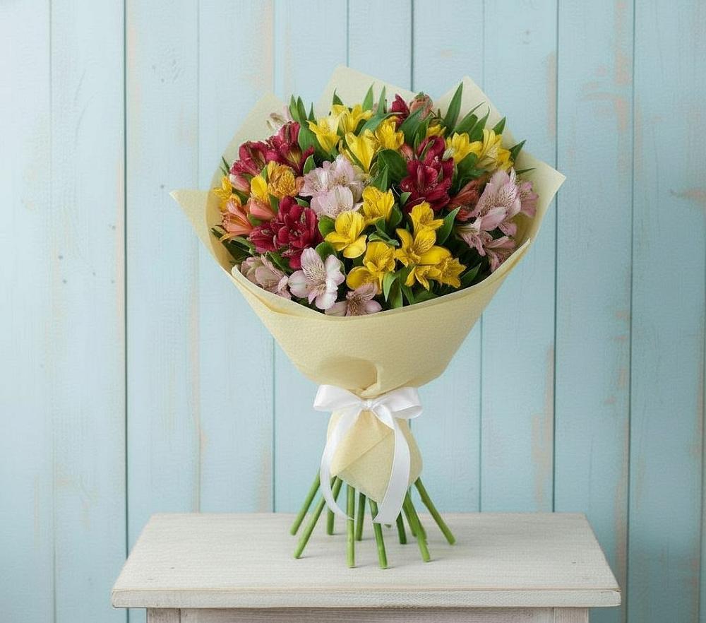 Букет цветов из: Альстромерии в Маджалисе