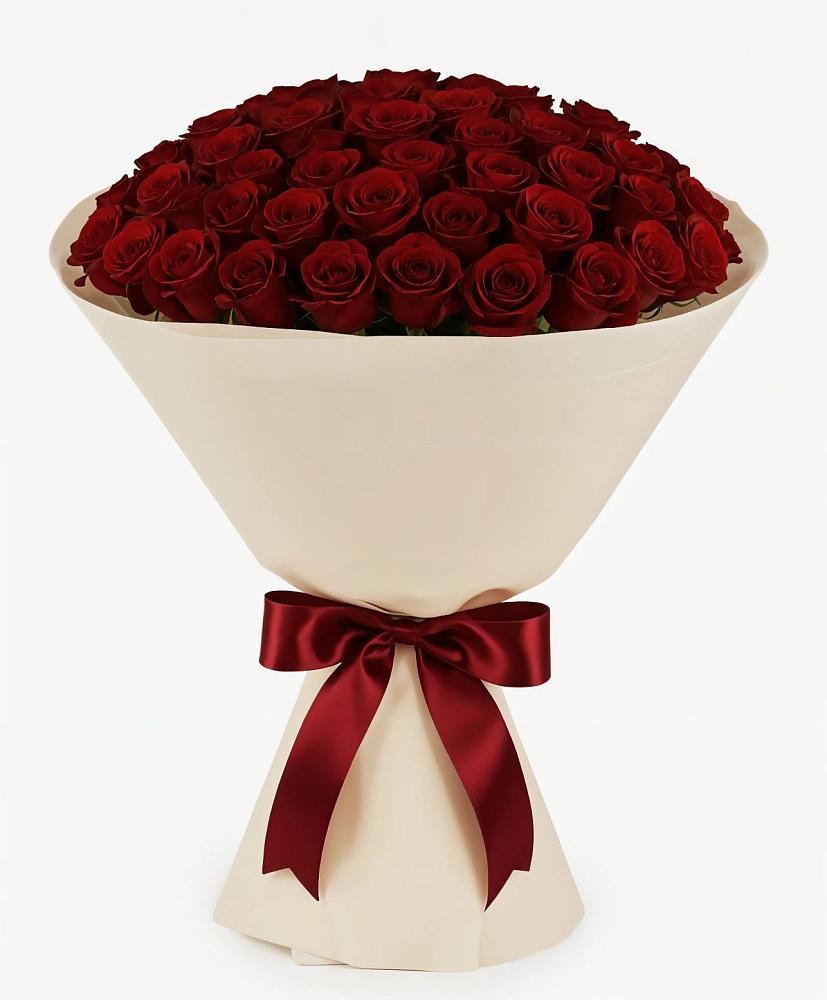 Букет 101 Бордовая роза Блэк Бакарра в Маджалисе