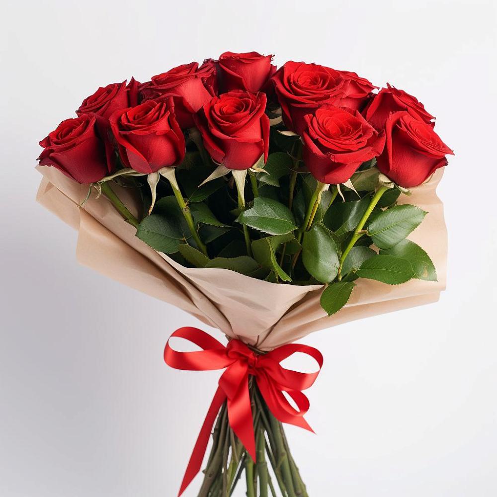 Букет 11 Красных роз Эдлесс Лав в Маджалисе