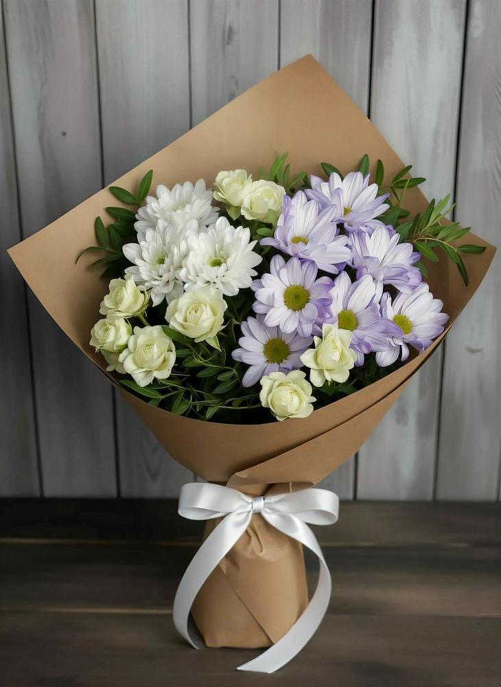 Букет цветов из: Хризантемы и Розы в Маджалисе